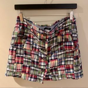 J. Crew Madras Skirt